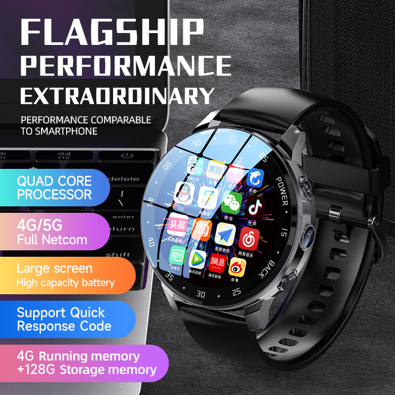 2023 New Arrivals Men Full Netcom Smart Watch WIFI Positioning Video Call Chat Alarm Clock Women Smartwatch Pressure