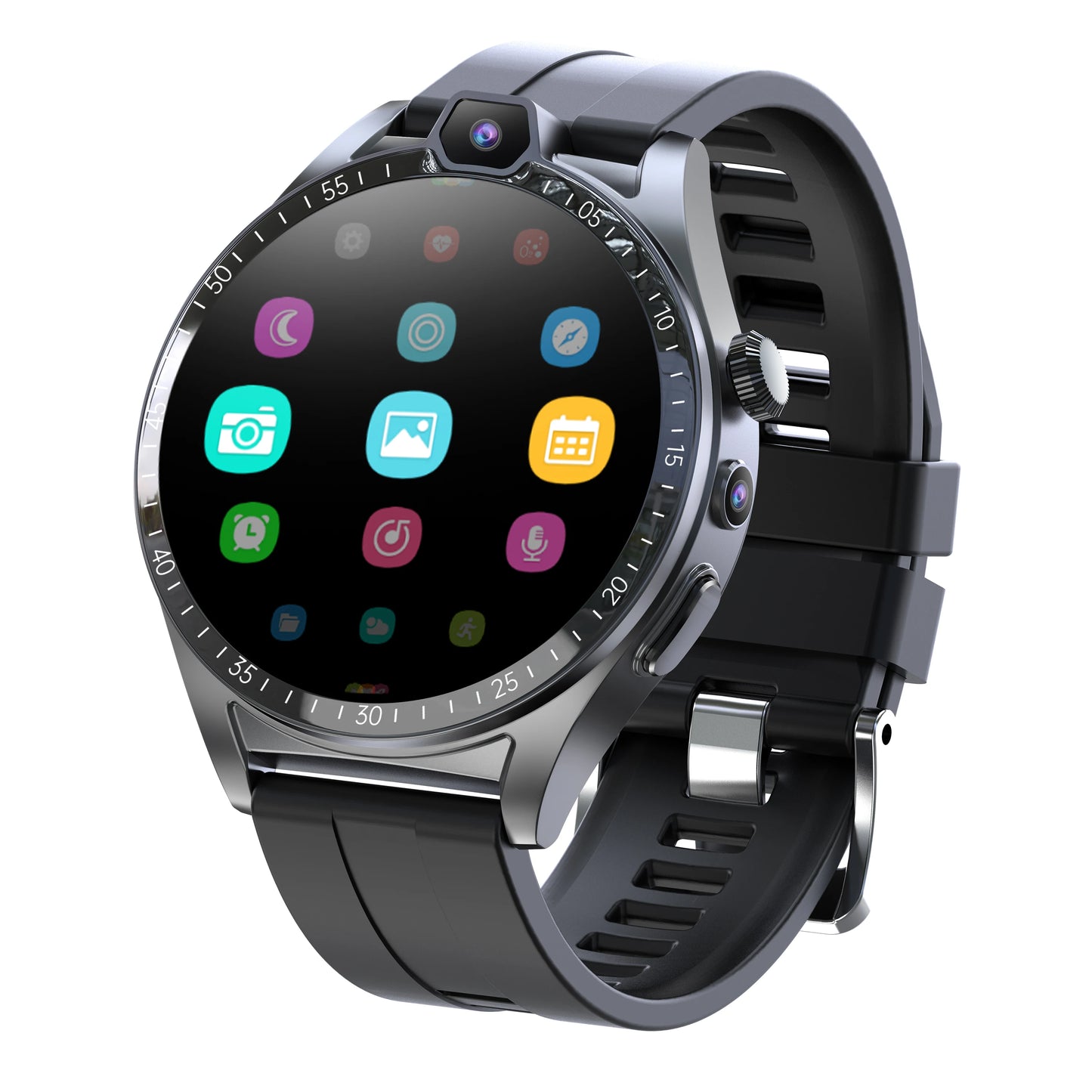 4G LTE 128GB L01 Smartwatch HD Dual Camera Facial Recognition NFC Accessing Heart Rate Blood Oxygen Sim Card Smart Watch