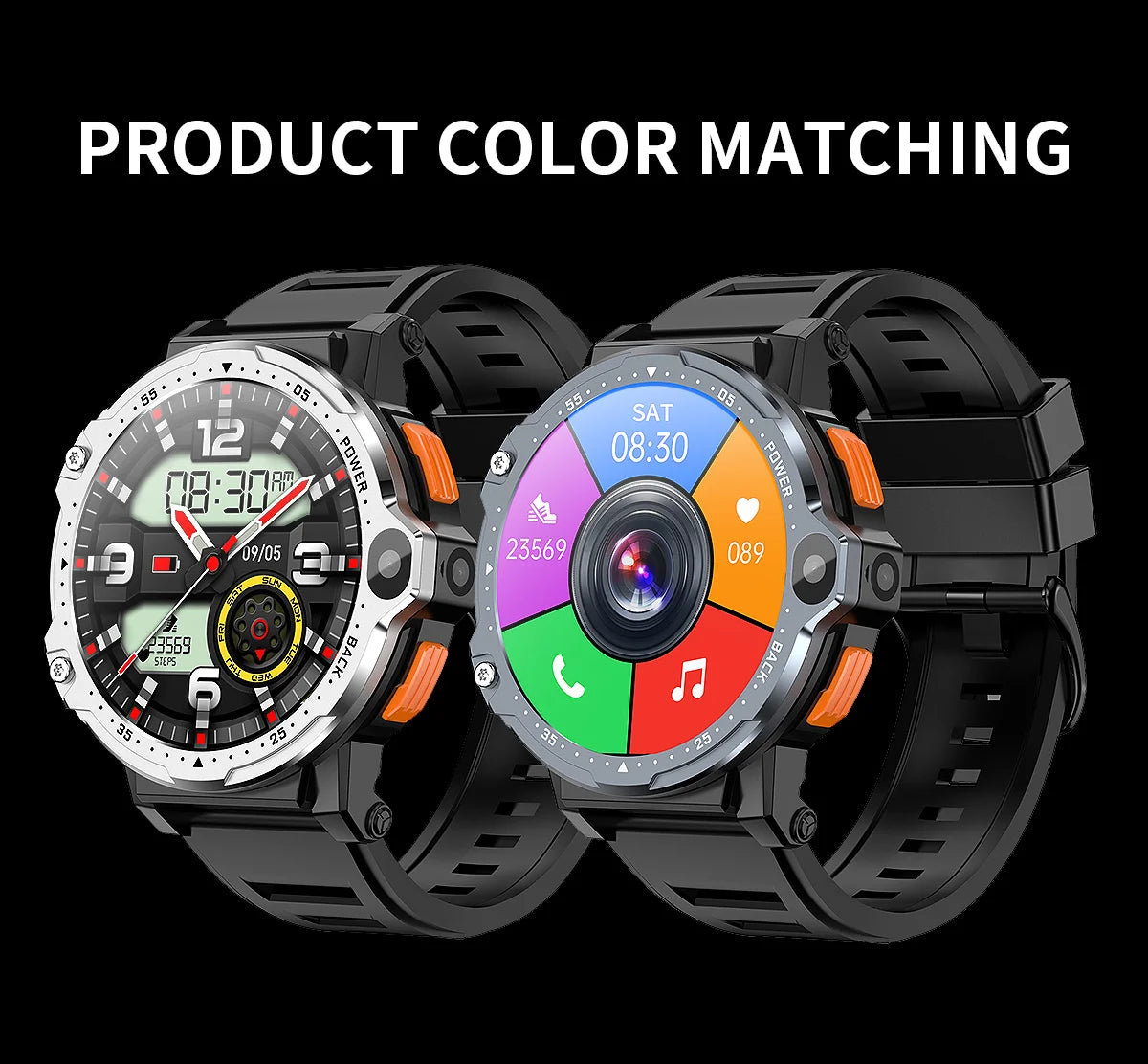 4G LTE GPS Android 8.1 SIM Smart watch 64GB Memory Google Play  Heart Rate Monitor Dual Cameras Satellite Nevigation Smartwatch