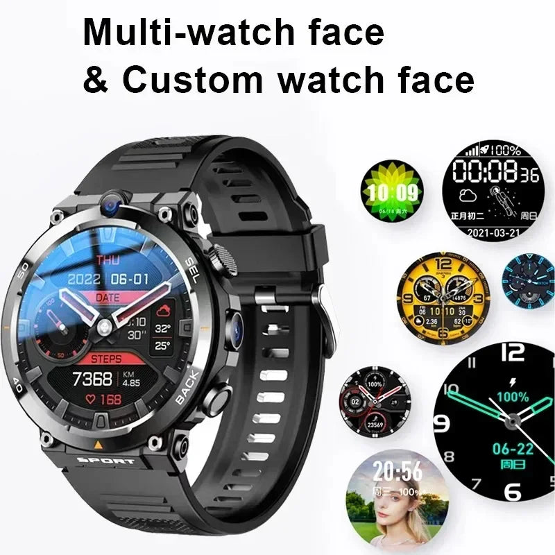 4G LTE H10 Smartwatch Dual Camera Video Calls Wifi NFC Door Access 1380mAh Battery Capacity SIM Card Smart Watch