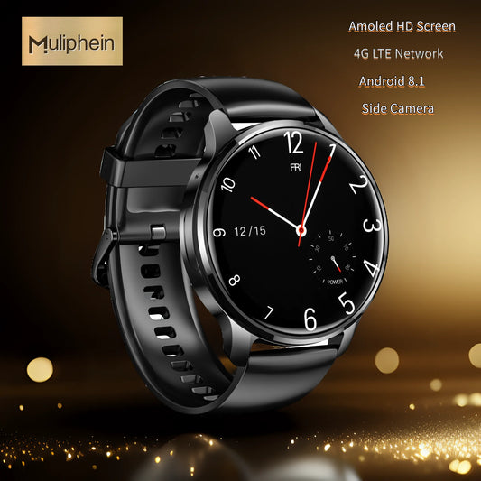 2024 New 4G LTE GPS Android  P68 Pro SIM Smartwatch Google Play Apps 1.51 Inch Amoled Screen Metal Bezel  Side Camera Smartwatch