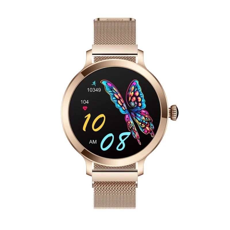 2023 New NX7 Women AMOLED Screen Magnetic Strap Bluetooth Smart Watch Heart Rate Monitor Physiological Period Remind Smartwatch