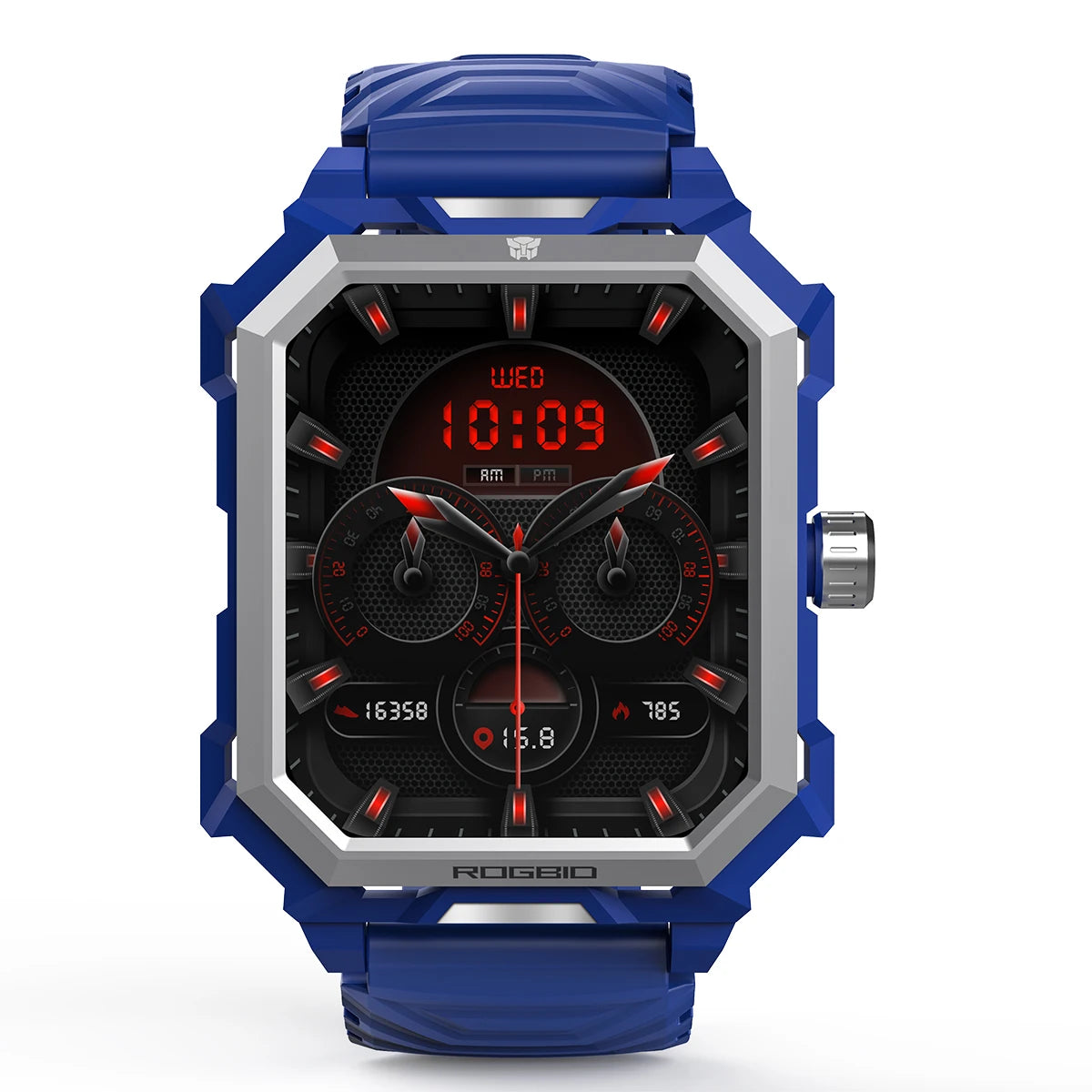 ROGBID SERBATOIO S3 Sport Smartwatch Chiamate Bluetooth Schermo da 1.96 pollici IP69 Impermeabile Nuoto Immersioni Smart Watch Monitoraggio della salute