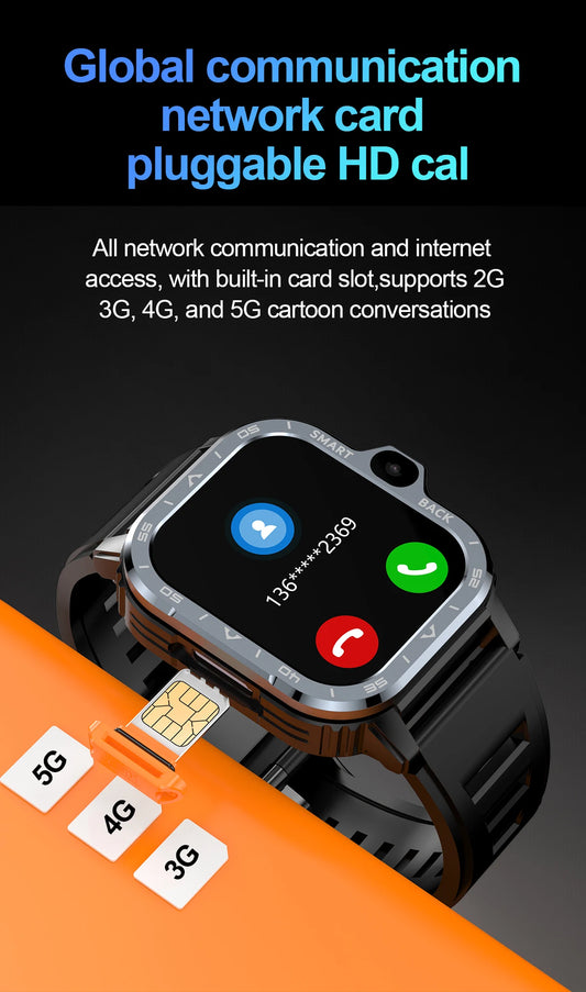 Nuovo 4G LTE PGD Android Astuto Della Vigilanza GPS 16G/64G ROM HD Doppia Fotocamera SIM Card Bluetooth WIFI Wireless Sport Tracking Smartwatch