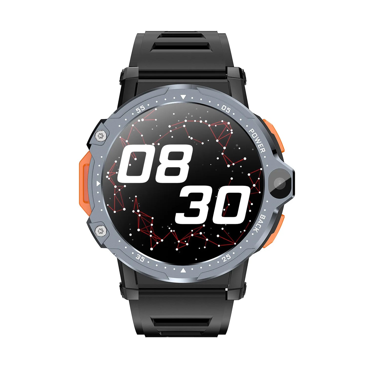 4G LTE GPS Android 8.1 SIM Smart watch Memoria da 64 GB Google Play Cardiofrequenzimetro Doppia fotocamera Smartwatch con navigazione satellitare