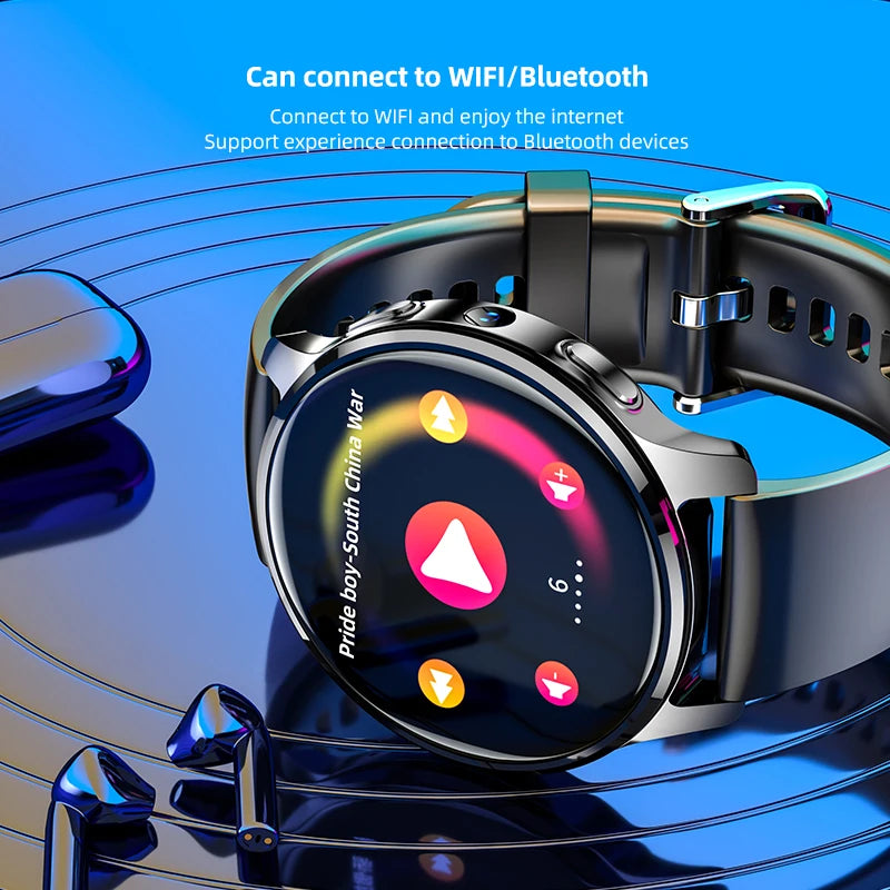 2024 New 4G LTE GPS Android  P68 Pro SIM Smartwatch Google Play Apps 1.51 Inch Amoled Screen Metal Bezel  Side Camera Smartwatch