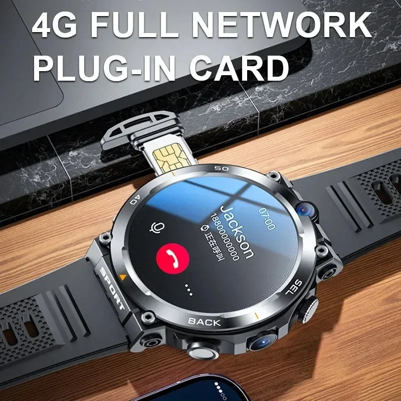 4G LTE H10 Smartwatch كاميرا مزدوجة مكالمات فيديو واي فاي NFC باب الوصول 1380mAh سعة البطارية بطاقة SIM ساعة ذكية