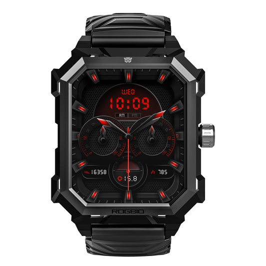 ROGBID SERBATOIO S3 Sport Smartwatch Chiamate Bluetooth Schermo da 1.96 pollici IP69 Impermeabile Nuoto Immersioni Smart Watch Monitoraggio della salute